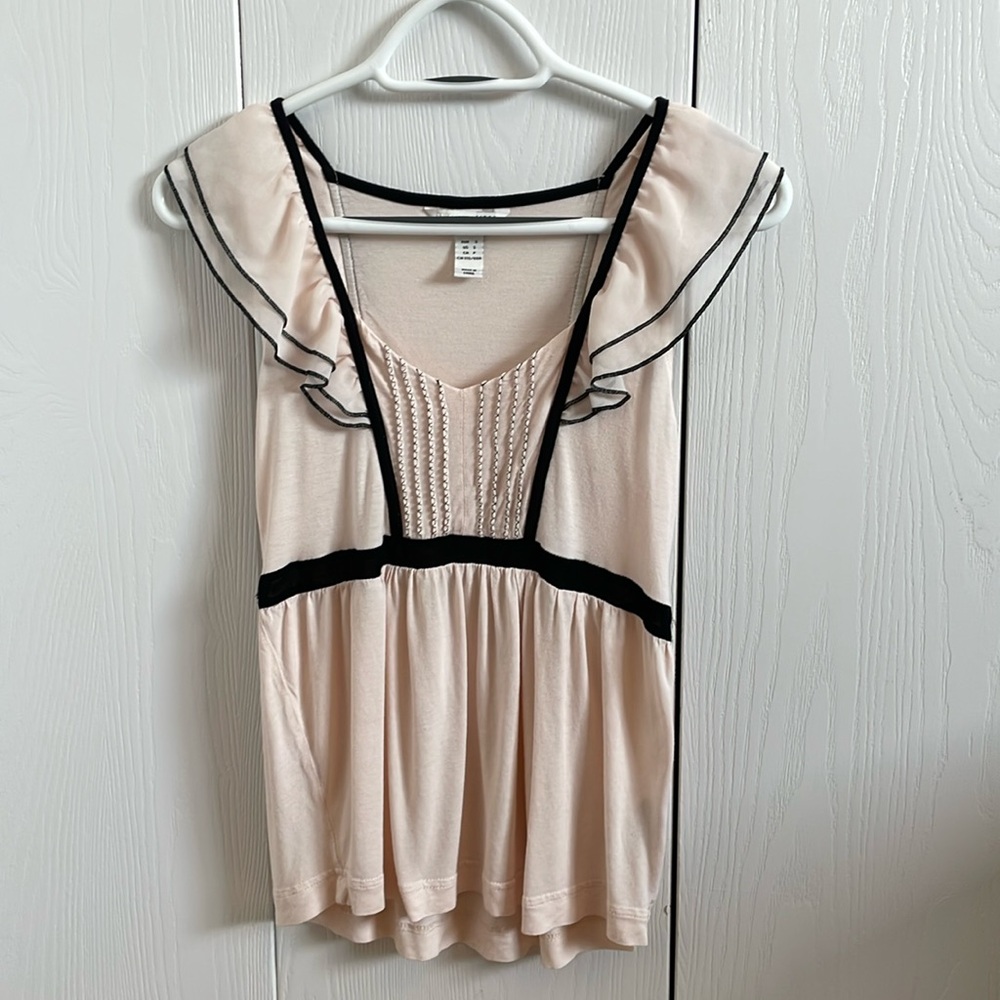 Ruffled Blush Pink H&M Top